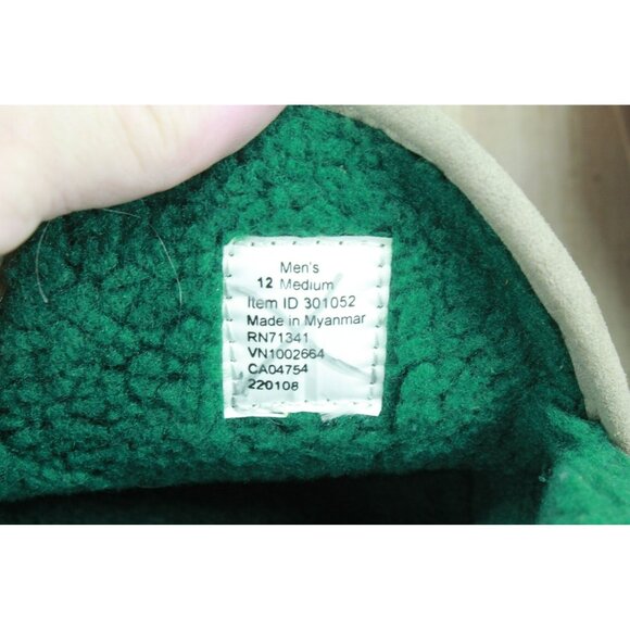 LL Bean Suede Fleece Lined Nonslip Water-Resistant Mountain Slippers Size 12 M - Picture 8 of 9